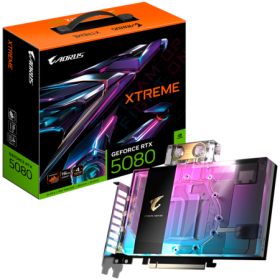 Placa Video GIGABYTE AORUS GEFORCE RTX 5080 XTREME WATERFORCE WB 16GB GDDR7 256 bit, 3x DP 1x HDMI