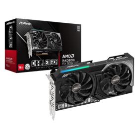 Placa Video ASROCK AMD RADEON RX9060 XT CHALLENGER OC 16GB GDDR6 128 bit, PCIE5.0, 1x HDMI 2x DP