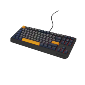 Tastatura gaming mecanica cu fir Genesis Thor 230 TKL, iluminare RGB, switch Linear, switch model Outemu Panda, numar taste 87, 