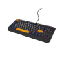 Tastatura gaming mecanica cu fir Genesis Thor 230 TKL, iluminare RGB, switch Linear, switch model Outemu Panda, numar taste 87, 