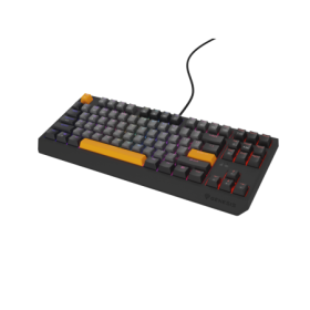 Tastatura gaming mecanica cu fir Genesis Thor 230 TKL, iluminare RGB, switch Linear, switch model Outemu Red, numar taste 87, 11