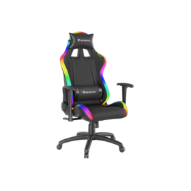 Scaun gaming Genesis Trit 500, material piele ecologica + textil, iluminare RGB, reglabil pe inaltime, greutate maxima suportata