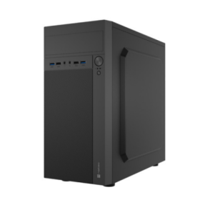 Carcasa NATEC HELIX Mini Tower NEGRU, Sloturi Expansiune 4, Drive Bays: 3x3.5" 5x2.5" 1x5.25", Ventilatoare Suportate: 3 (spate: