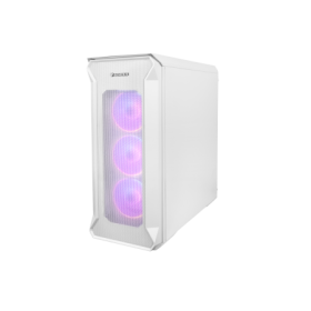 Carcasa GENESIS IRID 505 V2 Mid Tower ARGB ALB, Tempered Glass, Sloturi Expansiune 8, Drive Bays: 2x3.5" 7x2.5", Ventilatoare Su