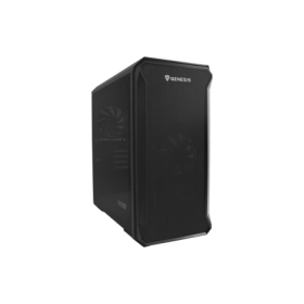 Carcasa GENESIS IRID 503 V2 Mini Tower NEGRU, Tempered Glass, Sloturi Expansiune 4, Drive Bays: 2x3.5" 3x2.5", Ventilatoare Supo