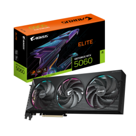 Placa Video GIGABYTE AORUS GEFORCE RTX 5060 ELITE 8GB GDDR7 128 bit, PCIE 5.0, 3x DP 1x HDMI