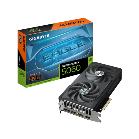 Placa Video GIGABYTE GEFORCE RTX 5060 EAGLE OC 8GB GDDR7 128 bit, PCIE 5.0, 3x DP 1x HDMI