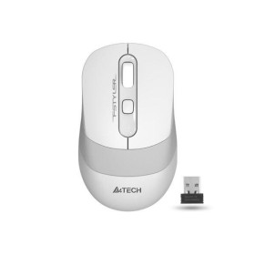 Mouse wireless A4tech, optic, rezolutie 2000 DPI, dimensiuni 108 x 64 x 35 mm, greutate 67 g, alb