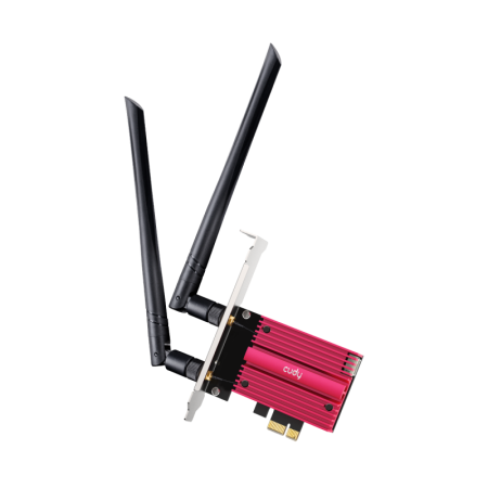 CUDY BE9300 Wi-Fi 7 Bluetooth 5.4 PCI Express Adapter with Heatsink, Intel BE200 module, Tri-band 2T2R, 5.8Gbps@6Ghz+2.8Gbps@5GH