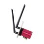 CUDY BE9300 Wi-Fi 7 Bluetooth 5.4 PCI Express Adapter with Heatsink, Intel BE200 module, Tri-band 2T2R, 5.8Gbps@6Ghz+2.8Gbps@5GH