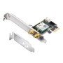 CUDY 3000Mbps Wi-Fi 6 / Bluetooth 5.0 PCI Express Adapter, Intel AX200 module, 2T2R, 2402Mbps at 5GHz + 574Mbps at 2.4GHz, 802.1