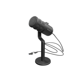 Microfon Genesis Radium 350D, tip Dynamic, model cardioid, suport fix, conectivitate USB-C, raspuns in frecventa 60 - 14.000 Hz,