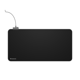 Mousepad Genesis Boron 500 XXL, iluminare RGB, material cauciuc + textil, dimensiuni 800x400x4 mm, negru