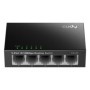 CUDY 5-Port 10/100 Mbps Desktop Switch, 5 10/100M RJ45 Ports, Loop Detection, Metal Case, Power Saving, Plug & Play, Wall-Mount