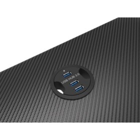 Birou gaming Genesis Holm 200, material MDF, greutate maxima suportata 55kg, 3 x porturi USB 3.0, iluminare RGB, management cabl