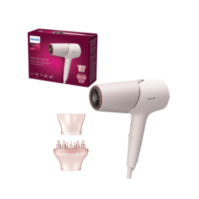Uscator de par PHILIPS Seria 5000 BHD530/00, ThermoShield, 2300W, 2 viteze, 3 trepte de caldura, Bej, L x A x I (mm) 110x310x230