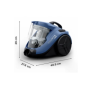Aspirator Rowenta, RO3721EA, 750 W, fara sac, compact, albastru