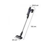 Aspirator vertical ROWENTA X-Pert 7.6 RH6A35WO, 0.44l, autonomie max 45 min, violet-negru