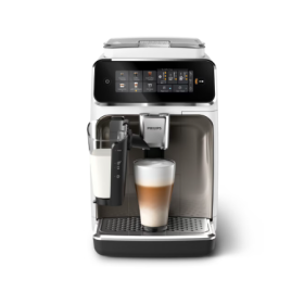 Espressor automat PHILIPS S3300 LatteGo EP3343/90, 1.8l, 6 bauturi, 1500W, 15 bar, Alb-Negru
