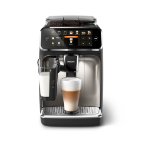 Espressor automat Philips LatteGo Seria 5400 EP5447/90, 1.8l, 1500W, 15 bar, negru/argintiu