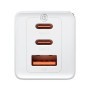 Incarcator retea Baseus GaN5 PRO, Quick Charge 65W, 2 porturi USB PD, 1 port USB Quick Charge, include cablu USB -C la USB-C de 