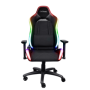 Scaun gaming Trust GXT 719 Ruya, iluminare RGB, 5 roti, ridicare pe gaz clasa 4, adjustabil pe inaltime, material piele PU si pl