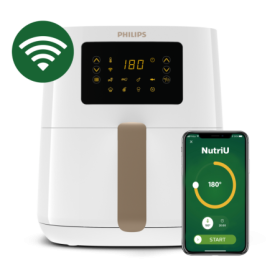 Friteuza cu aer cald PHILIPS Airfryer 5000 HD9255/30, 0.8kg, 4.1l, 1400W, alb