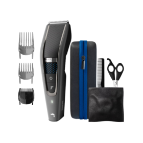 Aparat de tuns Philips HC7650/15, 0.5-28 mm, 28 trepte, Litiu-Ion, Lavabil, Negru/Albastru