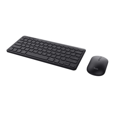 Trust Kit Wireless keyboard+mouse Lyra, mouse optic, rezolutie maxima 1200 DPI, conectivitate wireless, intefata USB-C, USB-A, n