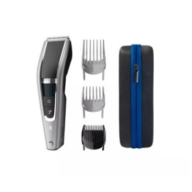 Aparat de tuns PHILIPS Seria 5000 HC5650/15, Tehnologie Trim-n-Flow Pro, Lame otel inoxidabil, Cu/fara fir, Baterie tip Li-Ion (