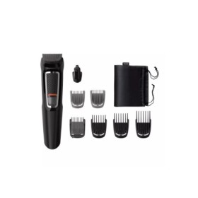 Aparat de tuns multifunctional PHILIPS 8 in 1 Multigroom Seria 3000 MG3730/15, Acumulator, 60 min autonomie, Negru, L x A x I (m