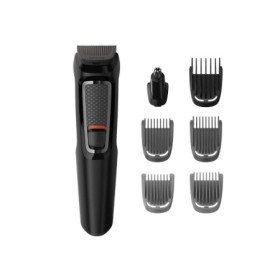 Aparat de tuns barba si parul PHILIPS 7 in 1 Multigroom MG3720/15, Lame cu ascutire, Acumulator, 2 piepteni barba, 2 piepteni pe