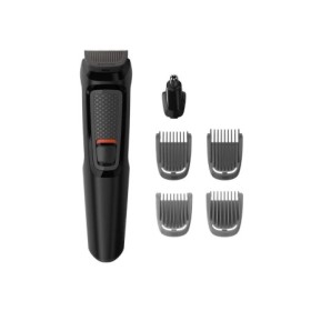 Kit de ingrijire PHILIPS 6 in 1 Multigroom MG3710/15, Fara fir, Lame cu ascutire automata, 4 piepteni, Negru, L x A x I (mm) 68x