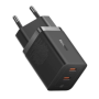INCARCATOR retea Baseus GaN5 Pro, Quick Charge 40W, 2 x USB Type-C, negru