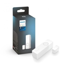 Senzor de contact Philips Hue Secure, Zigbee, automatizare lumini ,montare usi/ferestre, IP20, 70x22x20mm, Alb, baterie CR2