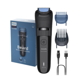 Aparat de tuns barba PHILIPS BT3620/15 cu lame cu autoascutire, 40 de setari de lungime, 2 piepteni ajustabili pentru barba (0,5