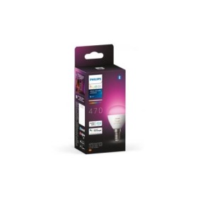 Bec LED RGB inteligent Philips Hue P45, Bluetooth, E14, 5.1W, 470 lm ,lumina alba si color (2000-6500K)