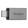 Adaptor Targus USB-C la USB-A, compatibil cu toate device-urile cu interfata USB-C, greutate 0.01 kg, pachetul include 2 bucati,