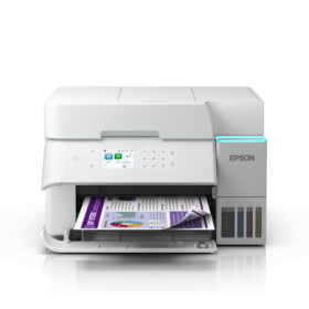 Multifunctional inkjet color Epson EcoTank CISS L6376, culoare alb, dimensiune A4 (Printare,Copiere, Scanare), printare borderle