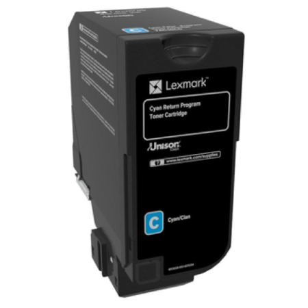 Toner Lexmark 74C20C0 cyan, 3k pagini ,compatibil cu CX725de,CX725dhe, CX725dthe, CS725de, CS720de, CS720dte, CS725dte.