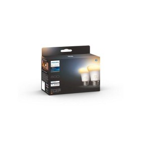 2 Becuri LED inteligente Philips Hue A60, Bluetooth, E27, 6W (60W) ,800lm, lumina alba (2200-6500K)