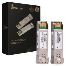Extralink SFP+ 10G 2-pack  SFP+ Module  10Gbps LC/UPC 1310nm 2km single mode DOM