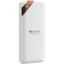 CANYON Power bank 10000mAh Li-poly battery, Input 5V/2A, Output 5V/2.1A(Max), with Smart IC and power display, White, USB cable 