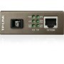 "Omada 10/100 Mbps RJ45 to 100 Mbps Single-mode SC WDM Bi-Directional Fiber Converter PORT: 1× 100Mbps SC Port, 1× 10/100M RJ45 