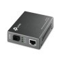 "Omada 10/100 Mbps RJ45 to 100 Mbps Single-mode SC WDM Bi-Directional Fiber Converter PORT: 1× 100Mbps SC Port, 1× 10/100M RJ45 