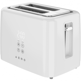 Electric Toaster, White, 220-240V, 50-60Hz, 780-930W, 2 slots, 3 modes, 7 browning levels