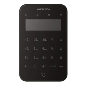 Tastatura wireless LCD AX PRO Hikvision DS-PK1-LT-WE/BK, 868MHz two-way Tri-X wireless technology distanta comunicare RF : 1200m