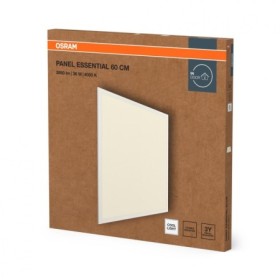 Panou LED Ledvance PANEL Essential, 36W, 3850 lm, lumina neutra (4000K), IP20, 596x596x35mm, aluminiu, Alb