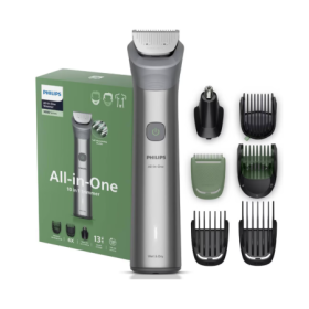 Aparat de tuns barba & parul de pe cap si corp 10in1 PHILIPS All-in-One MG5931/15, autonomie 120 min, 11 setari de lungime: 0,5-