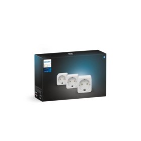 Set 3 Prize Inteligente PHILIPS Hue Smart Plug tip F alb 220-240V 2300W ZigBee Bluetooth | compatibil Alexa Siri Google Assistan